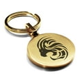 thumbnail image 1 of Stainless Steel Tribal Leo Zodiac (Lion) Round Medallion Keychain Circle Ring, 1 of 2