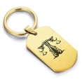 thumbnail image 1 of Stainless Steel Tribal Libra Zodiac (Scales) Dog Tag Keychain Circle Ring, 1 of 2