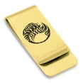 thumbnail image 1 of Stainless Steel Tribal Scorpio Zodiac (Scorpion) Classic Slim Money Clip Credit Card Holder, 1 of 2
