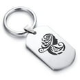 thumbnail image 1 of Stainless Steel Tribal Virgo Zodiac (Maiden) Dog Tag Keychain Circle Ring, 1 of 2