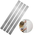 thumbnail image 1 of Stainless Steel Trim Strip, Durable Metal Sheet Gap Filler, Self-Adhesive Stainless Steel Finishing Sheet, Gap Cover Metal Trim Strip with Mirror-Like Finish for Wall Kitchen, 31" x 2", 1 of 7
