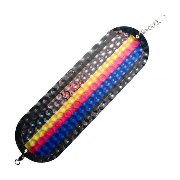 Stainless Steel Trolling Flasher Fishing Lure with Vibrant Colors Metal Dodger for Salmon Trout Fishing Lure Bait Flash Attractor Versatile Outdoor Fishing Gear