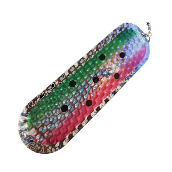 Stainless Steel Trolling Flasher Fishing Lure with Vibrant Colors Metal Dodger for Salmon Trout Fishing Lure Bait Flash Attractor Versatile Outdoor Fishing Gear