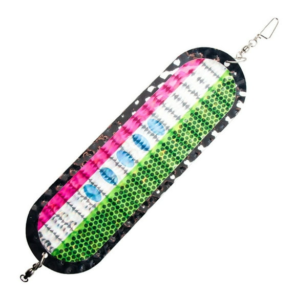 Stainless Steel Trolling Flasher Fishing Lure with Vibrant Colors Metal Dodger for Salmon Trout Fishing Lure Bait Flash Attractor Versatile Outdoor Fishing Gear