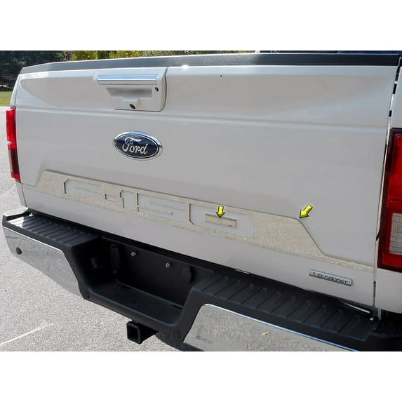 Stainless Steel Trunk Accent Trim 2Pc Fits 2018-2020 Ford F-150 TP58308 QAA