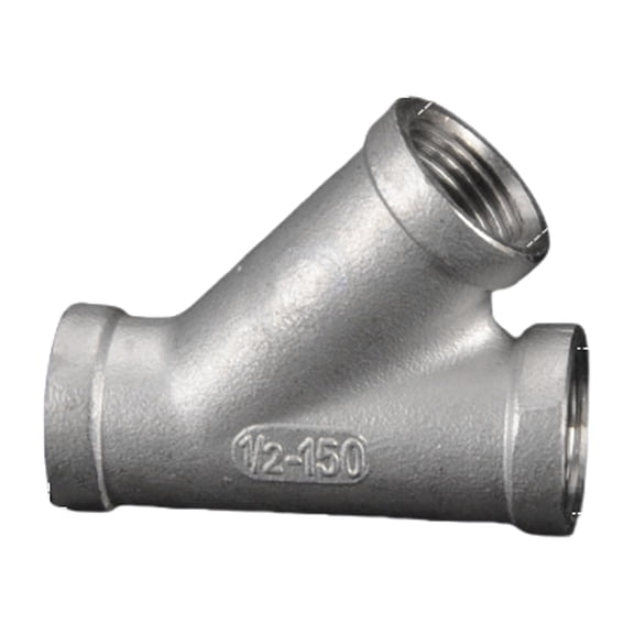 Stainless Steel Tube Pipe Fittings Y Shaped Tees 45 Degree Joint for Water Systems Kitchen Garden Irrigation