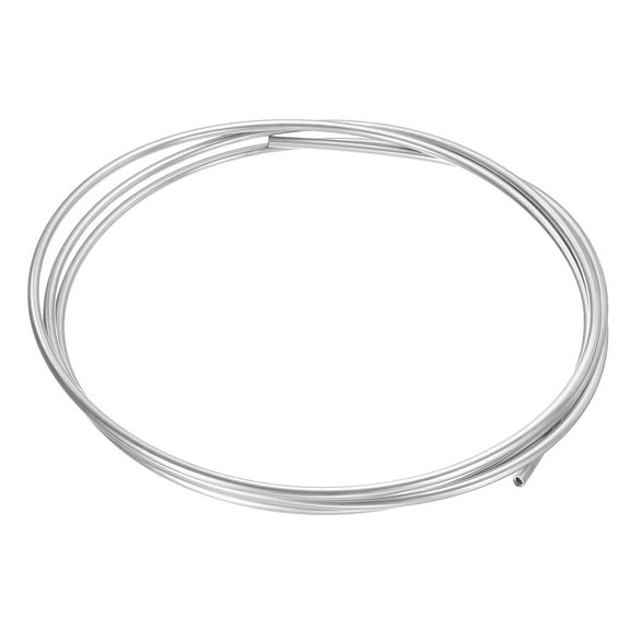 Stainless Steel Tubing Coil, 1/4" OD x 10 ft Industrial 304 Stainless Steel Tube, Welded Steel Tubing, Silver Tone