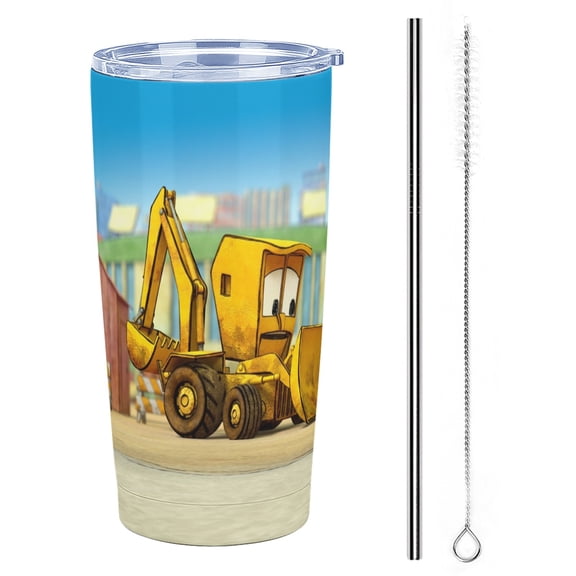 Stainless Steel Tumbler Cup with Lid for Stinky and Dirty Double Walled Insulated Travel Coffee Cup Keeps Drinks Cold & Hot 20 oz