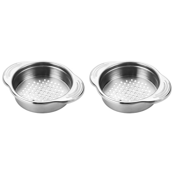 Stainless Steel Tuna Can Strainer 2 Pack, Food Grade Canning Colander for Regular and Wide Neck Cans, Oil Drain Press for Tuna Beans Vegetables Kitchen Tool