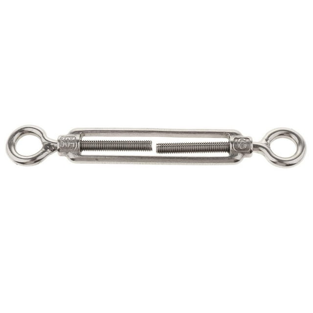 Stainless Steel Turnbuckle Wire Rope Tensioner hook and eye Rigging ...