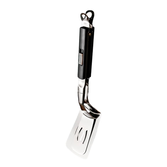 Stainless Steel Turner Spatula with Ergonomic Handle and Hanging Loop for Cooking Grilling Frying and Baking Tasks
