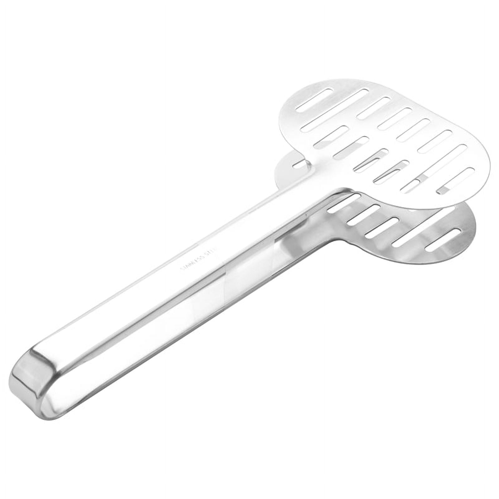 Stainless Steel Turner Tongs Kitchen Double Spatula Bread and Burger