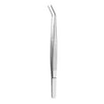 thumbnail image 1 of Stainless Steel Tweezers With Curved Serrated Tip Multipurpose Tweezers Sewing Machine Tweezers Forceps For Craft Repairing Change Eye Color Beauty Chef Must Have Travel Items Mini Roller for Face, 1 of 6