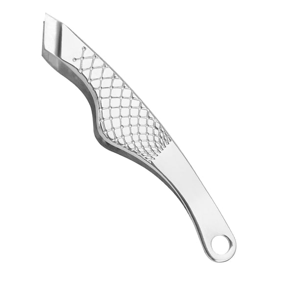 Stainless Steel Tweezers For Hair Removal And Kitchen Tasks With Slanted Tip And Fish Scale Grip 42g Strong Construction