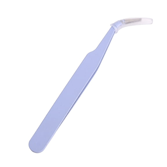 Stainless Steel Tweezers with Curved Serrated Tip Multipurpose Sewing Machine Tweezers Forceps for Craft Repairing DIY Craft Micro Parts Picking