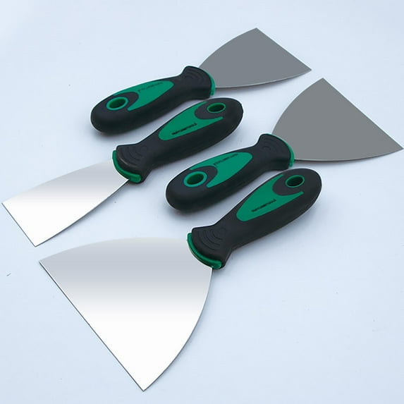 Stainless Steel Two-Color Handle Oil Putty Knife C|Wall Paper Scraper Tool Stainless Scraper Scraper For Drywall Decals Wallpaper Baking Spackling Patching And Painting(1PC)