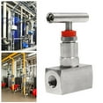 thumbnail image 1 of Stainless Steel Two Ports Straight Needle Valve 6000PSI 1/4" NPT Thread, 1 of 16