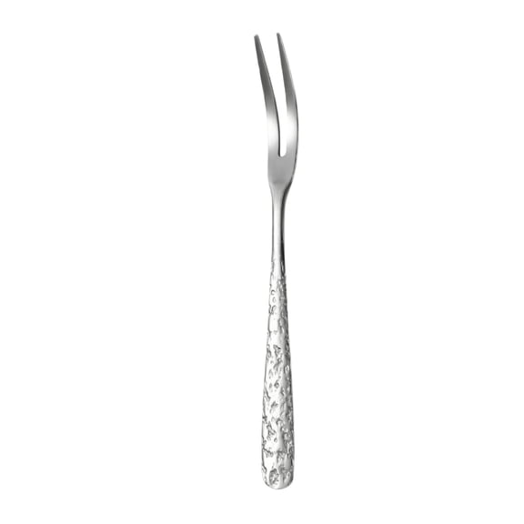 Stainless Steel Two Prong Dessert Fork Creative Design Durable Flatware for Cake Pastry Fruit Salad Home Kitchen Use