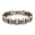 thumbnail image 1 of Stainless Steel Two-Tone Coffee Bracelet, 1 of 1