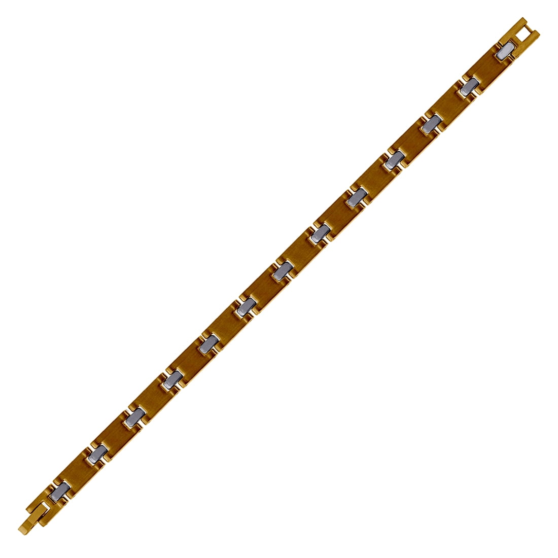 Stainless Steel Two-tone Mens Fashion Link Bracelet Link Bracelet for Men