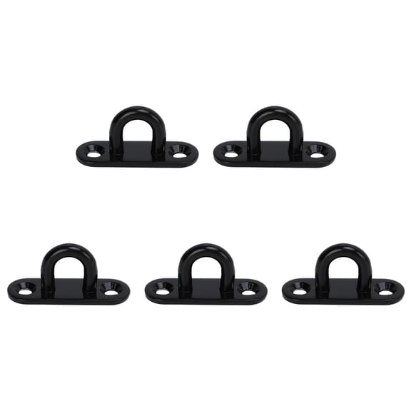 Stainless Steel U-Hooks For Ceiling Fans And Wooden Ceilings, Strong Load-Bearing Capacity Ceiling Hooks With Brushed Finish, Durable Rust-Resistant Design, Black, 5Mm/0.20In,