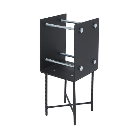 Stainless Steel U-Shape Wet Concrete Fence Post Holder Wooden Post Base Anchor Bracket Wet Concrete Foundation Post Holder for Wood Fence Deck Railing