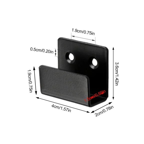 Stainless Steel U-shaped Corner Bracket Hanging Hook Door Ceramic Tile Display Holder Buckle Furniture Joint Fastener Hardware