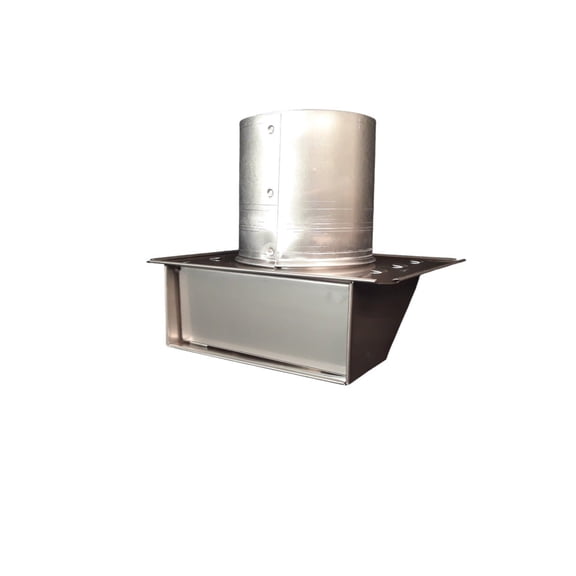 Stainless Steel Under Eave & Soffit Dryer Vent - Exhaust Vent Duct Size: 8", Flapper - Screen: Flapper