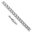 thumbnail image 1 of Stainless Steel Unisex 4mm 8 Inch Comfort Curb Fashion Link Bracelet Link Bracelet for Women, 1 of 2