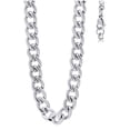 thumbnail image 1 of Stainless Steel Unisex 5mm 22 Inches Cuban Fashion Link Chain Necklace, 1 of 1