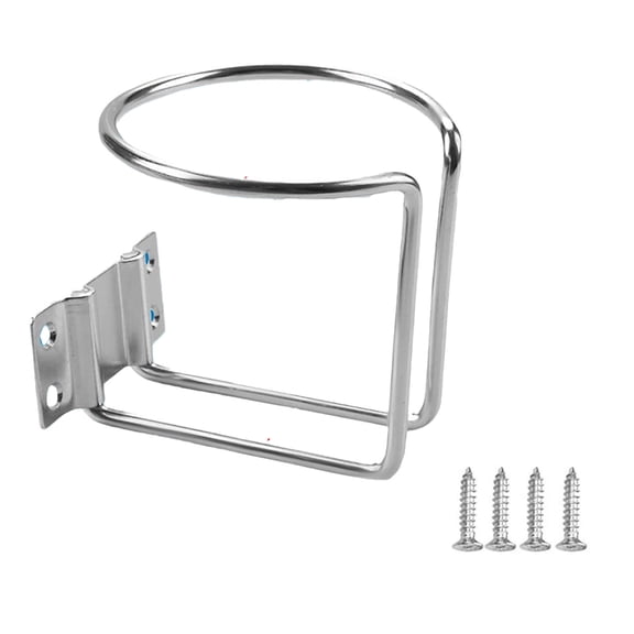 Stainless Steel Universal Drink Holder Cup Rack for Boat Car Marine RV Storage Organizer with Screws and Versatile Beverage Display