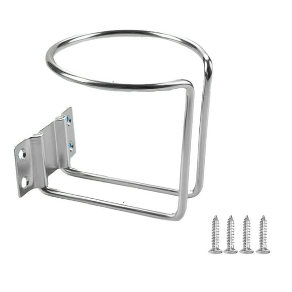 Stainless Steel Universal Drink Holder Cup Storage Organizer for Marine Boat Car and RV Use with Hardware Included