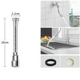 thumbnail image 1 of Stainless Steel Universal Kitchen Faucet Extender Nozzle Aerator Bendable, 1 of 8