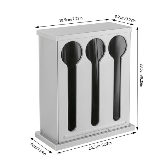 Stainless Steel Utensil Dispenser For Spoon Fork Utensil Holder Station