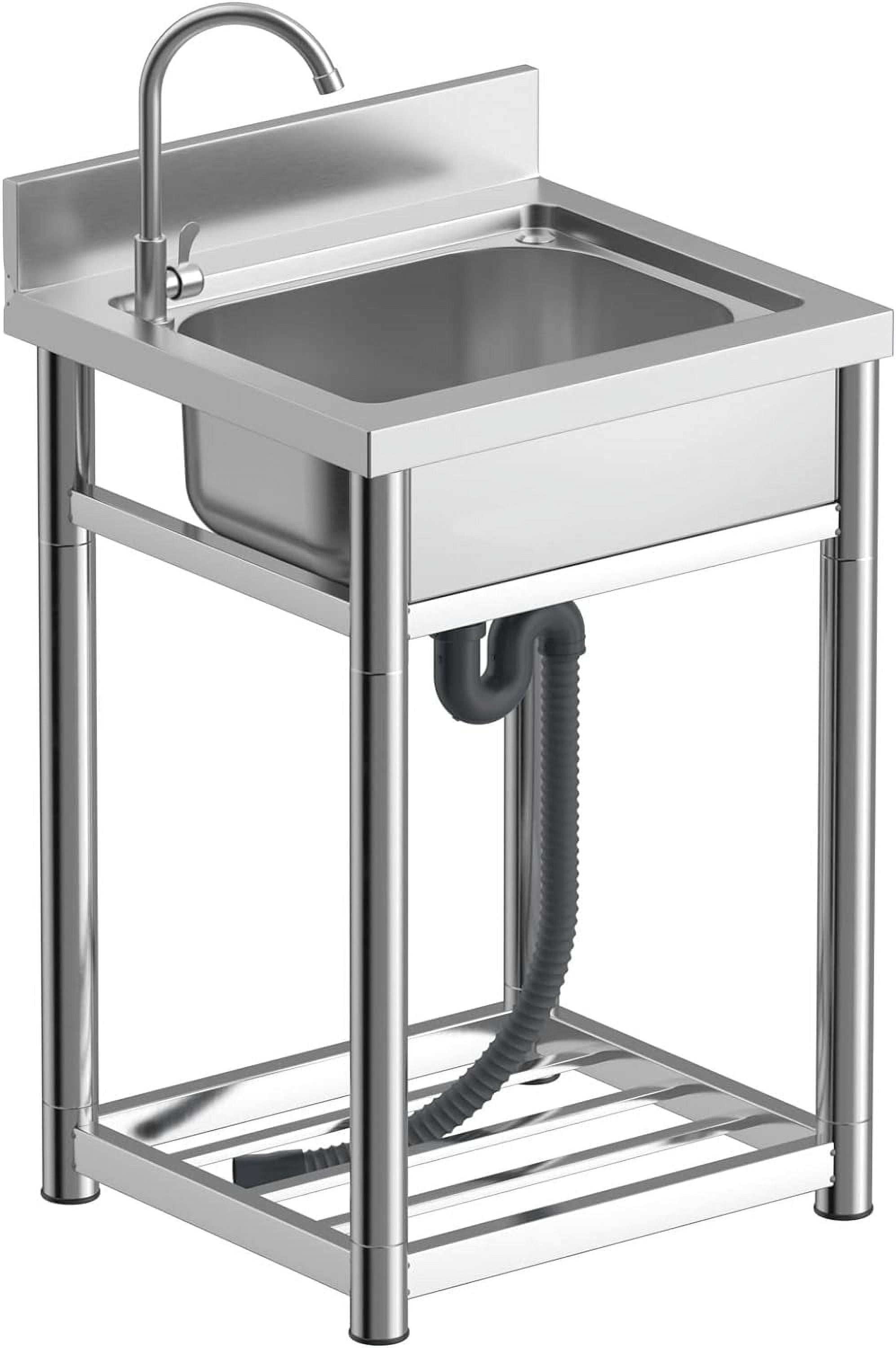 Stainless Steel Utility Sink Free standing Kitchen Sink Stainless Sink Stainless Steel Utility Sink Free standing Kitchen Sink Stainless Sink