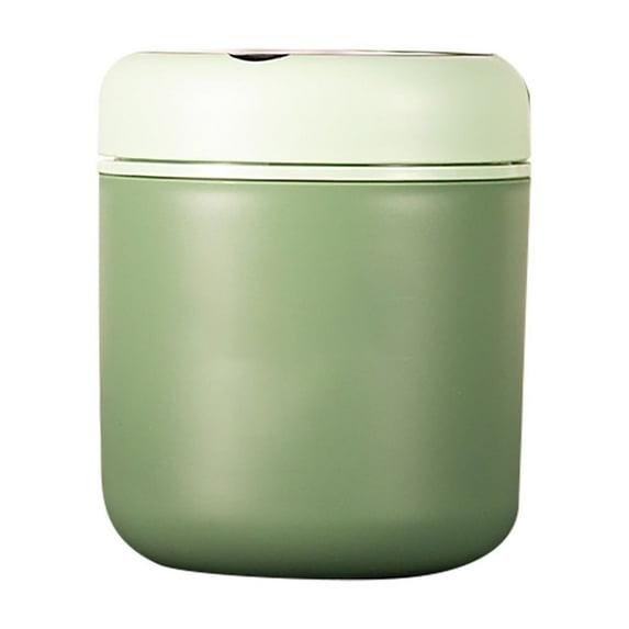 Stainless Steel Vacuum Insulated Food Jar, Stainless Steel, 16oz Insulated Food Jar with Folding Spoon, Vacuum Insulated Food Jar with Foldable Spoon,Insulated Thermos Container(Green,3.93"x4.64")