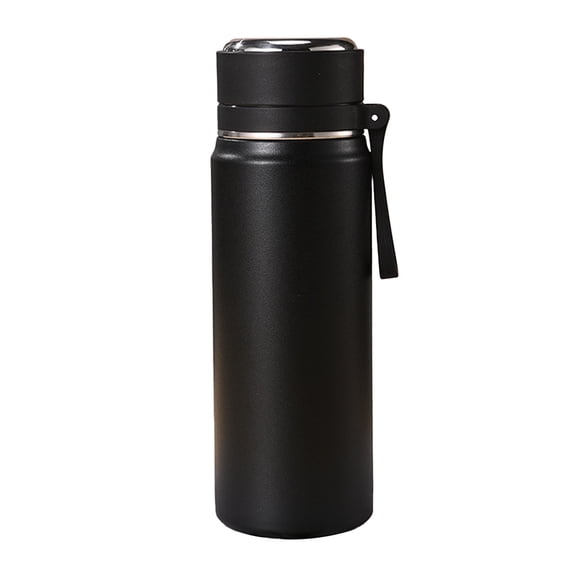 Stainless Steel Vacuum Insulated Water Bottle – 316 Food-Grade Inner, Leak-Proof, One-Button Open, Double Cover, Multi-Function for Hot & Cold Beverages