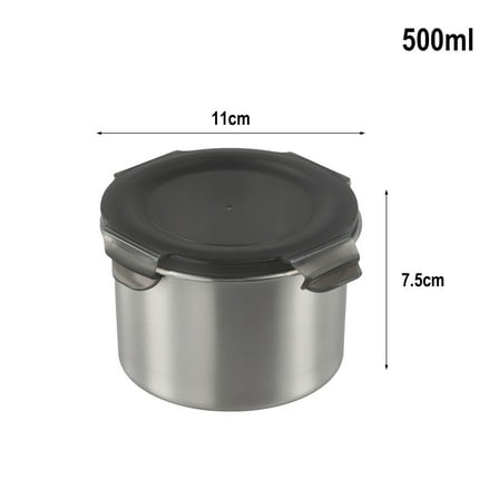 Stainless Steel Vacuum Sealed Food Storage Container Coffee Jug For Kitchen 500Ml YIWEI