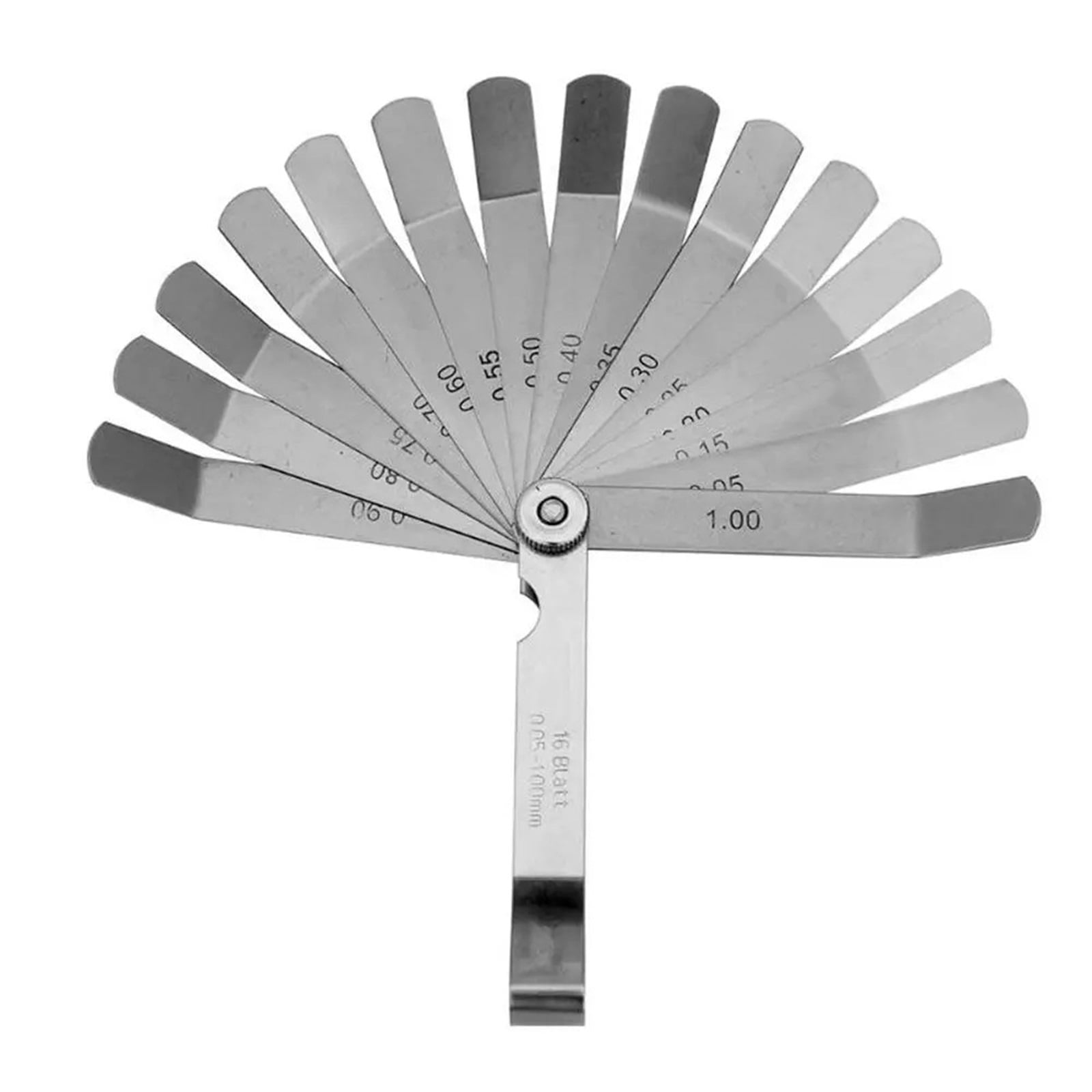 Stainless Steel Valve Offset 0.05- 1.0mm 100mm Metric Gauge Feeler Gauge ,Corrosion-Resistant