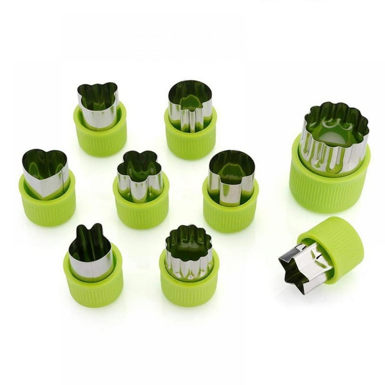 9 Piece Stainless Steel Veggie & Fruit Cutters