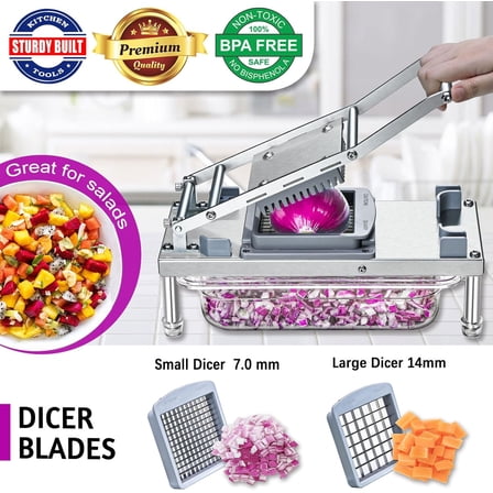 Stainless Steel Vegetable Chopper with 8 Blades