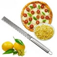 thumbnail image 1 of Stainless Steel Vegetable Fruit Zester Grater Peeler - Kitchen Tool for Radish Potato Carrot Cheese Lemon, Sharp Shredder Zester for Home Kitchen Food Prep & Slicing, 13in, Sliver, 1 of 9
