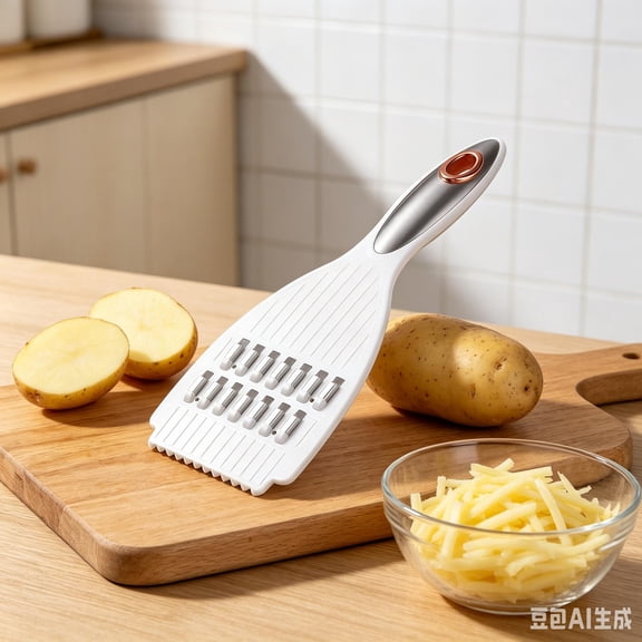 Stainless Steel Vegetable Grater, Handheld Potato Carrot Cheese Shredder, Multifunctional Kitchen Food Slicer Shredding Tool for Fruits Veggies