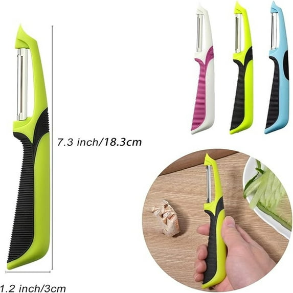Stainless Steel Vegetable Peeler, Fruit Peeler, Ergonomic Potato Peeler, Non-Slip Handle Sharp Metal Edge, Kitchen Tool, For Home Cooking, Easy Skinning, Vegetable Hob, Potato Cutting Tool UKHBMC