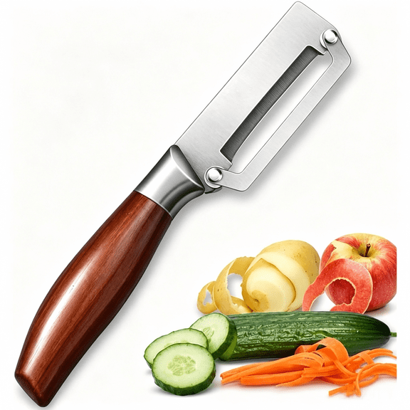 PLYS Stainless Steel Vegetable Peeler, Fruit Potato Apple Peelers Blade Tool for Peeling of Carrot Zucchini with Ergonomic Handle