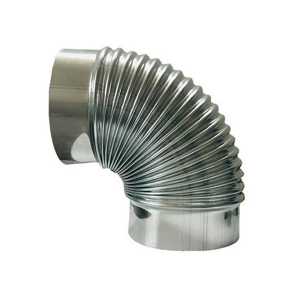 Stainless Steel Ventilation Duct Elbow Flue Extension Elbow Chimney Smoked Pipe Connector for Efficient Airflows
