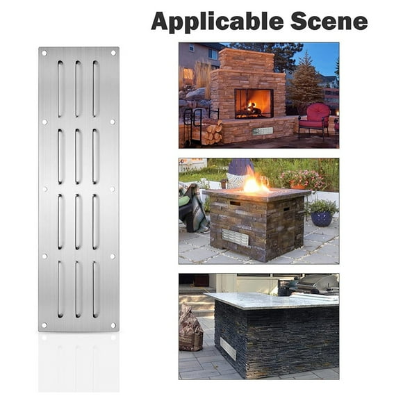 Stainless Steel Venting Panel for Grill Accessory Vent with Screen Suitable for Outdoor Kitchen