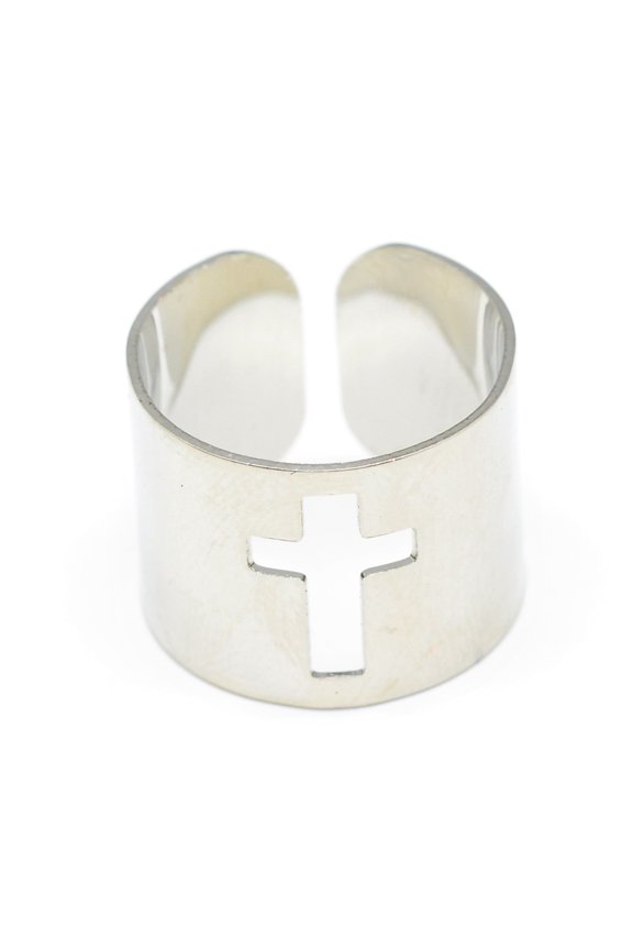 Stainless Steel Vernacular Split Ring Classic Design 17mm Inside Diameter For womens Gift Ideal