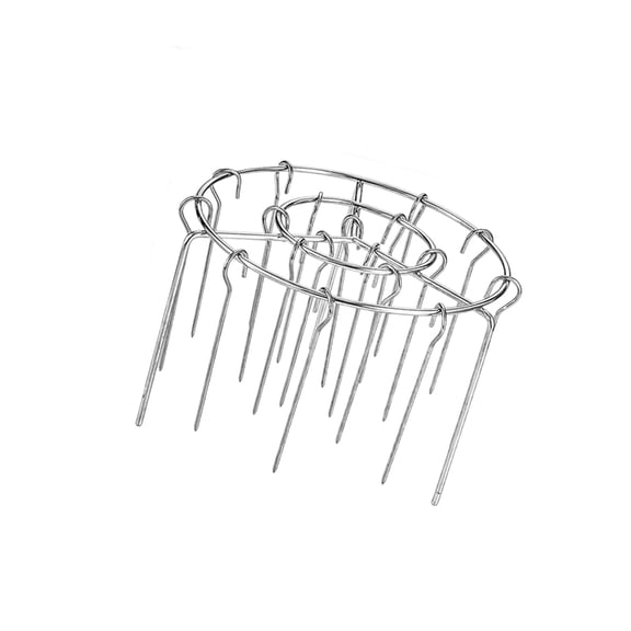 Stainless Steel Vertical Air Grill Rack Detachable Skewer Bracket for Space-Saving BBQ & Baking, Kitchen Accessory