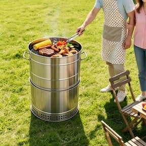 Rotating Grill Cook Rotating Grill for Outdoor Patio Cooking